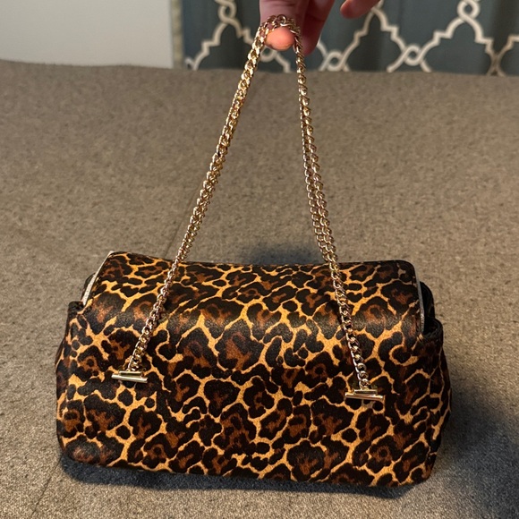 J.Crew Chain strap bag in leopard print calf hair, NWT - Picture 2 of 9